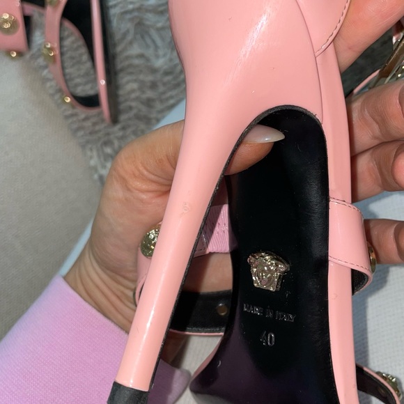 Pink Versace sandal heels - Picture 11 of 13